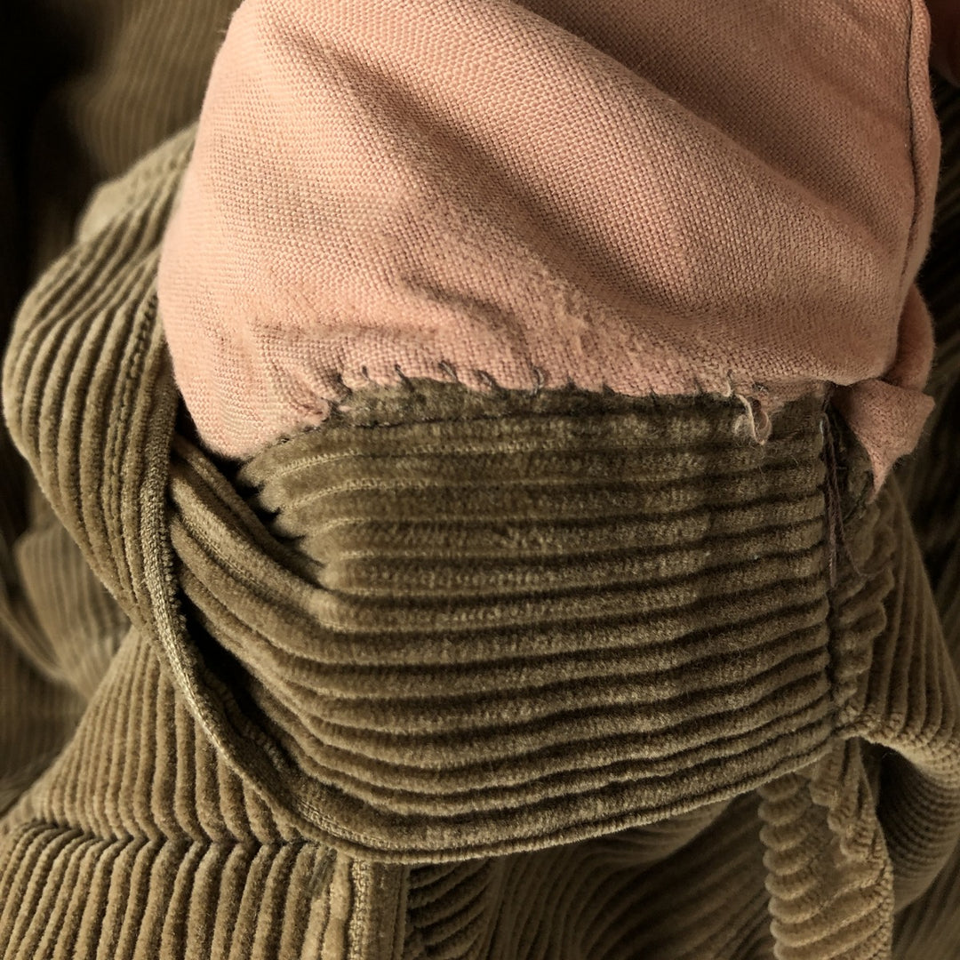 Levi's Padded Corduroy Jacket, Made in Italy, Men's Size L cotton brown type Vintage Second Hand