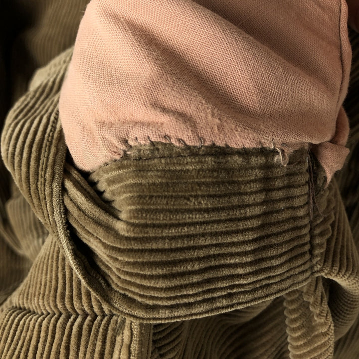 Levi's Padded Corduroy Jacket, Made in Italy, Men's Size L cotton brown type Vintage Second Hand