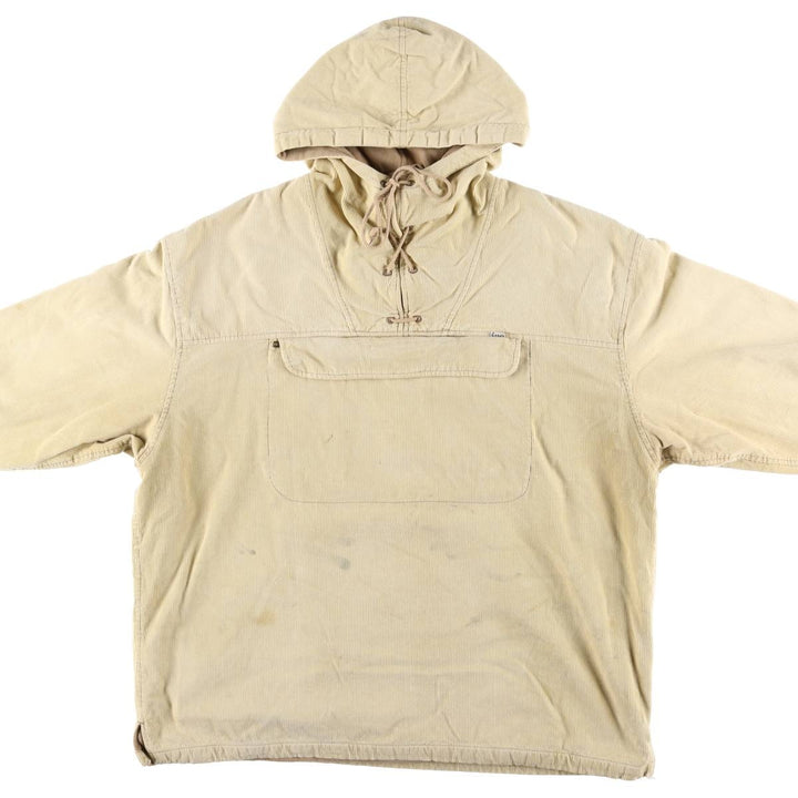 Levi's Anorak Parka Corduroy Blouson Men's Size L cotton Beige type Vintage Second Hand