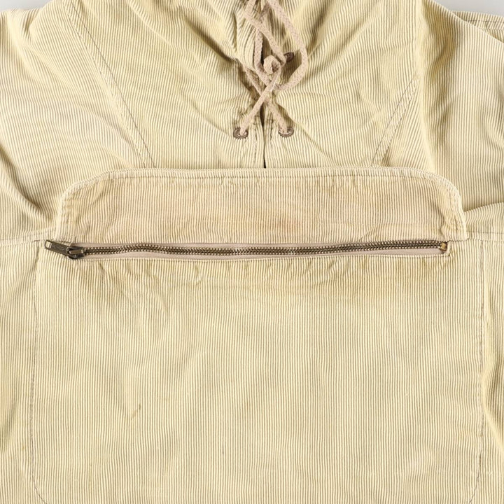 Levi's Anorak Parka Corduroy Blouson Men's Size L cotton Beige type Vintage Second Hand
