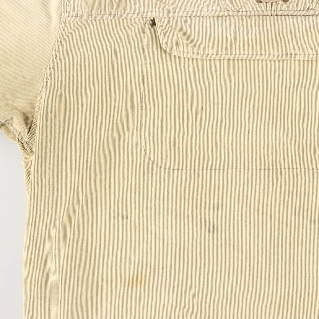 Levi's Anorak Parka Corduroy Blouson Men's Size L cotton Beige type Vintage Second Hand