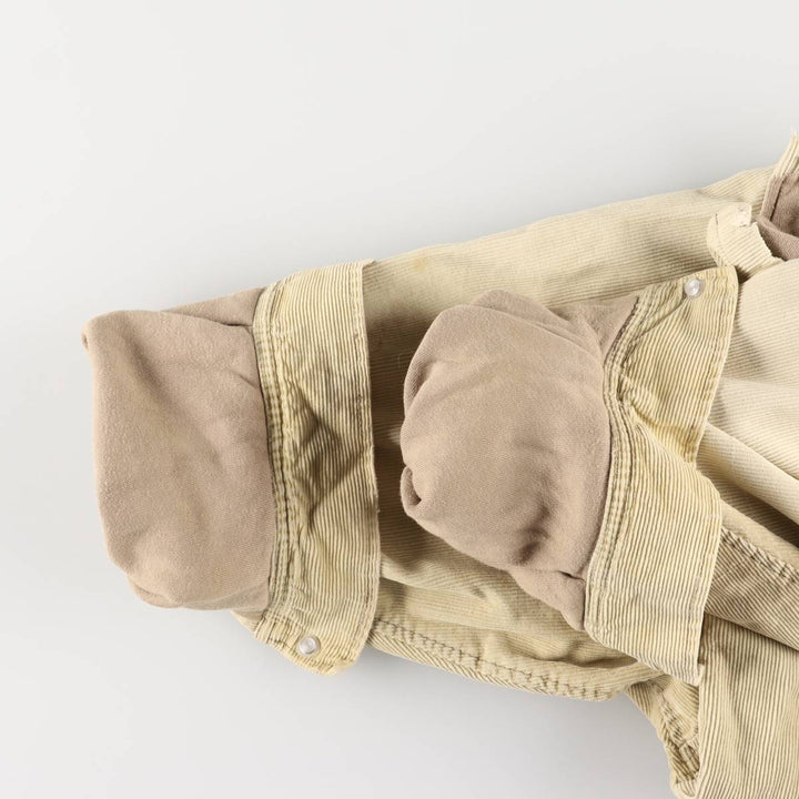 Levi's Anorak Parka Corduroy Blouson Men's Size L cotton Beige type Vintage Second Hand