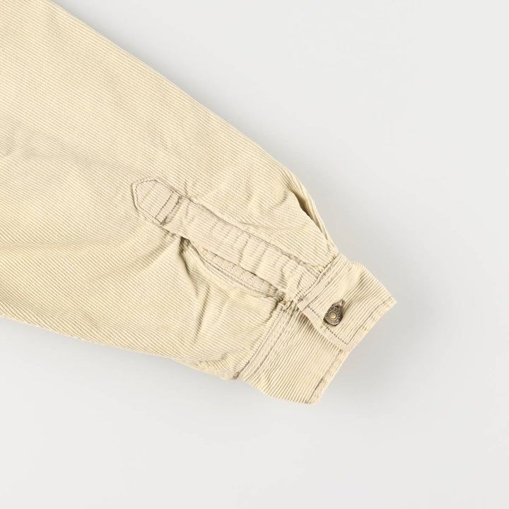 Levi's Anorak Parka Corduroy Blouson Men's Size L cotton Beige type Vintage Second Hand