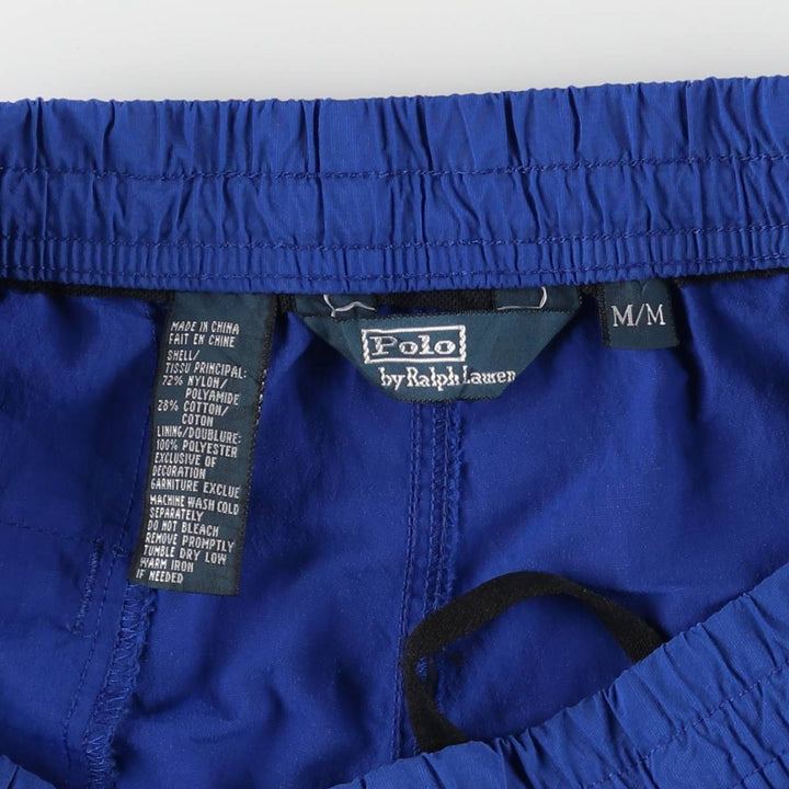 Ralph Lauren POLO by Ralph Lauren swim shorts, short pants, men's M size Nylon blue type Vintage Second Hand