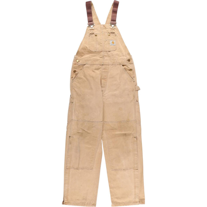 Carhartt Double Knee Duck Overalls for Men (W34 equivalent) unclear brown type Vintage Second Hand