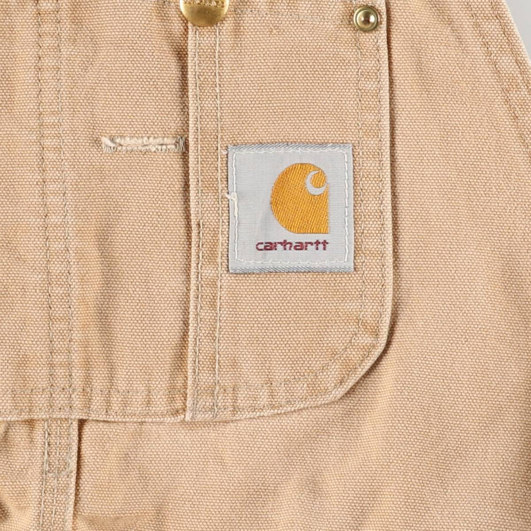 Carhartt Double Knee Duck Overalls for Men (W34 equivalent) unclear brown type Vintage Second Hand