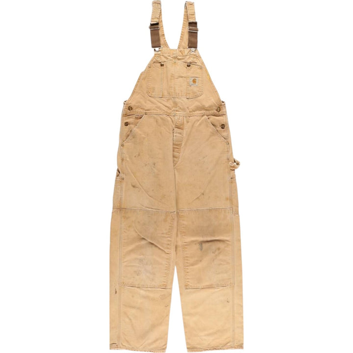 Carhartt Double Knee Duck Overalls for Men (W34 equivalent) unclear brown type Vintage Second Hand