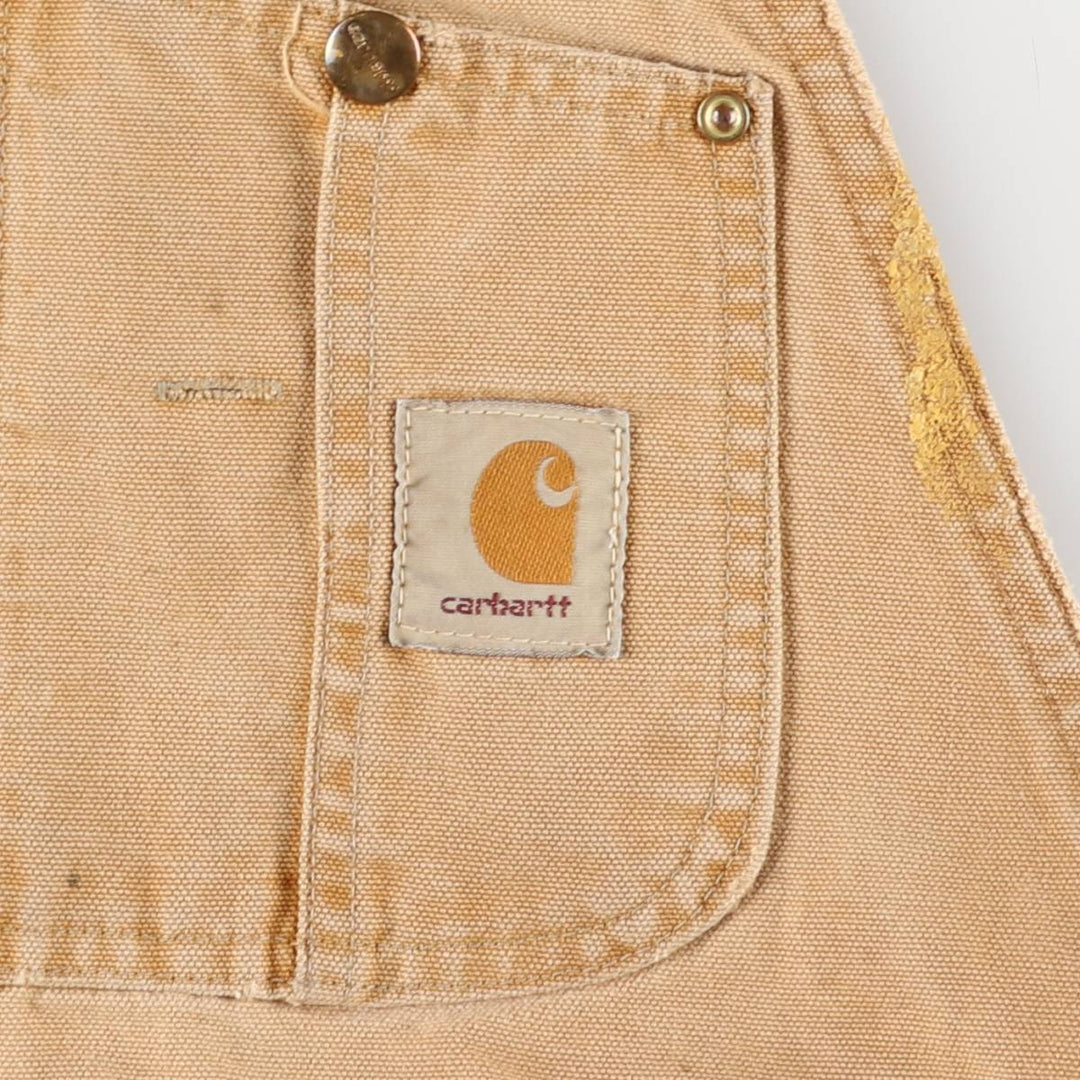 Carhartt Double Knee Duck Overalls for Men (W34 equivalent) unclear brown type Vintage Second Hand