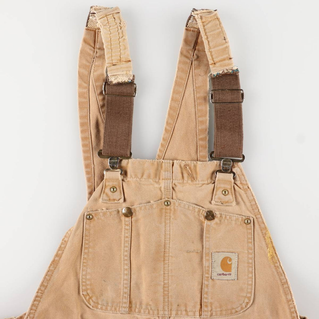 Carhartt Double Knee Duck Overalls for Men (W34 equivalent) unclear brown type Vintage Second Hand