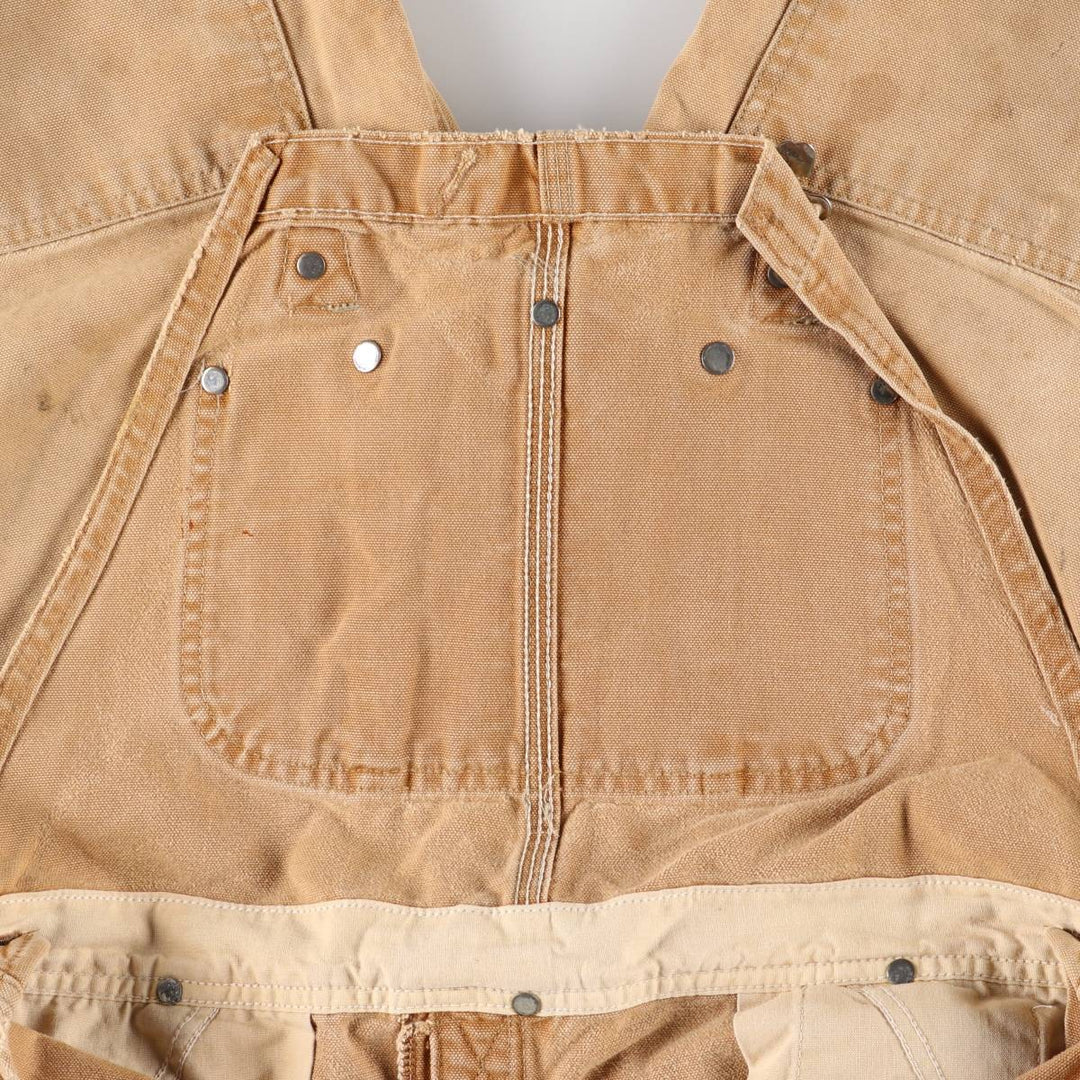 Carhartt Double Knee Duck Overalls for Men (W34 equivalent) unclear brown type Vintage Second Hand