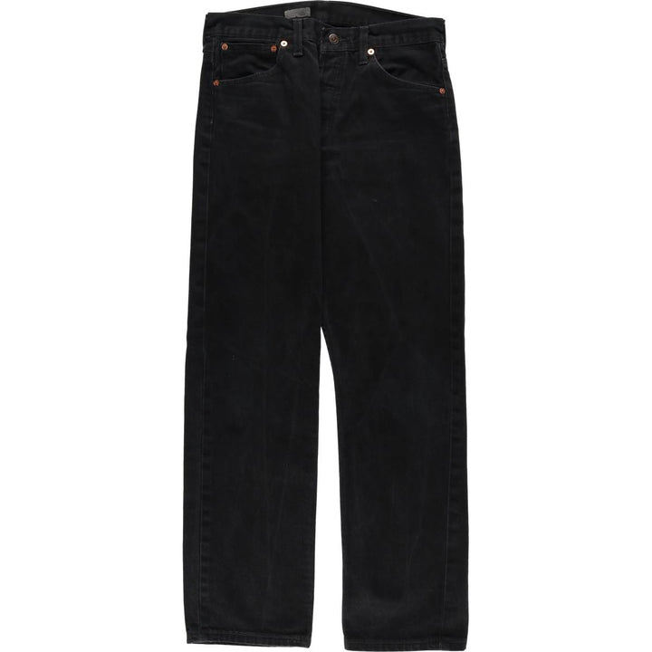 00'S Levi's 00535-0485 Black Denim Tapered Denim Pants Men's W30 equivalent cotton black type Vintage Second Hand