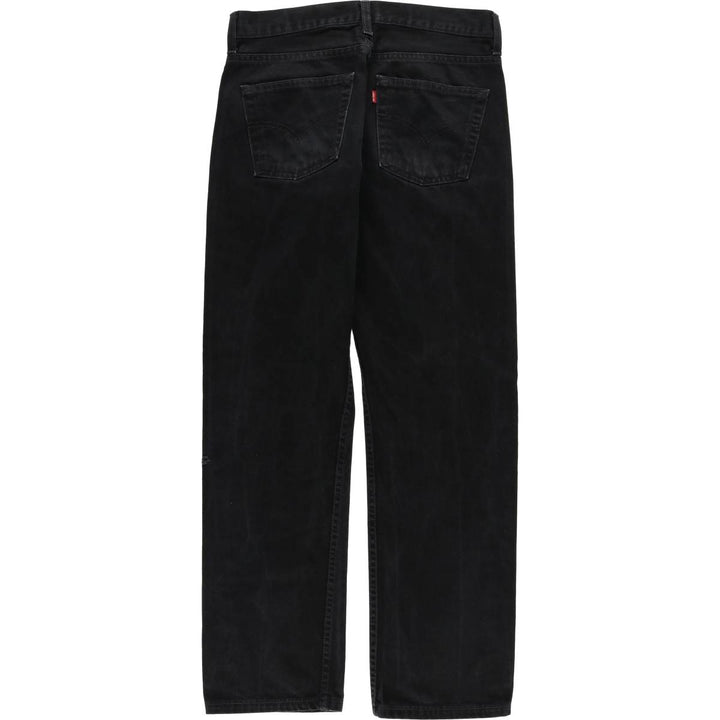 00'S Levi's 00535-0485 Black Denim Tapered Denim Pants Men's W30 equivalent cotton black type Vintage Second Hand