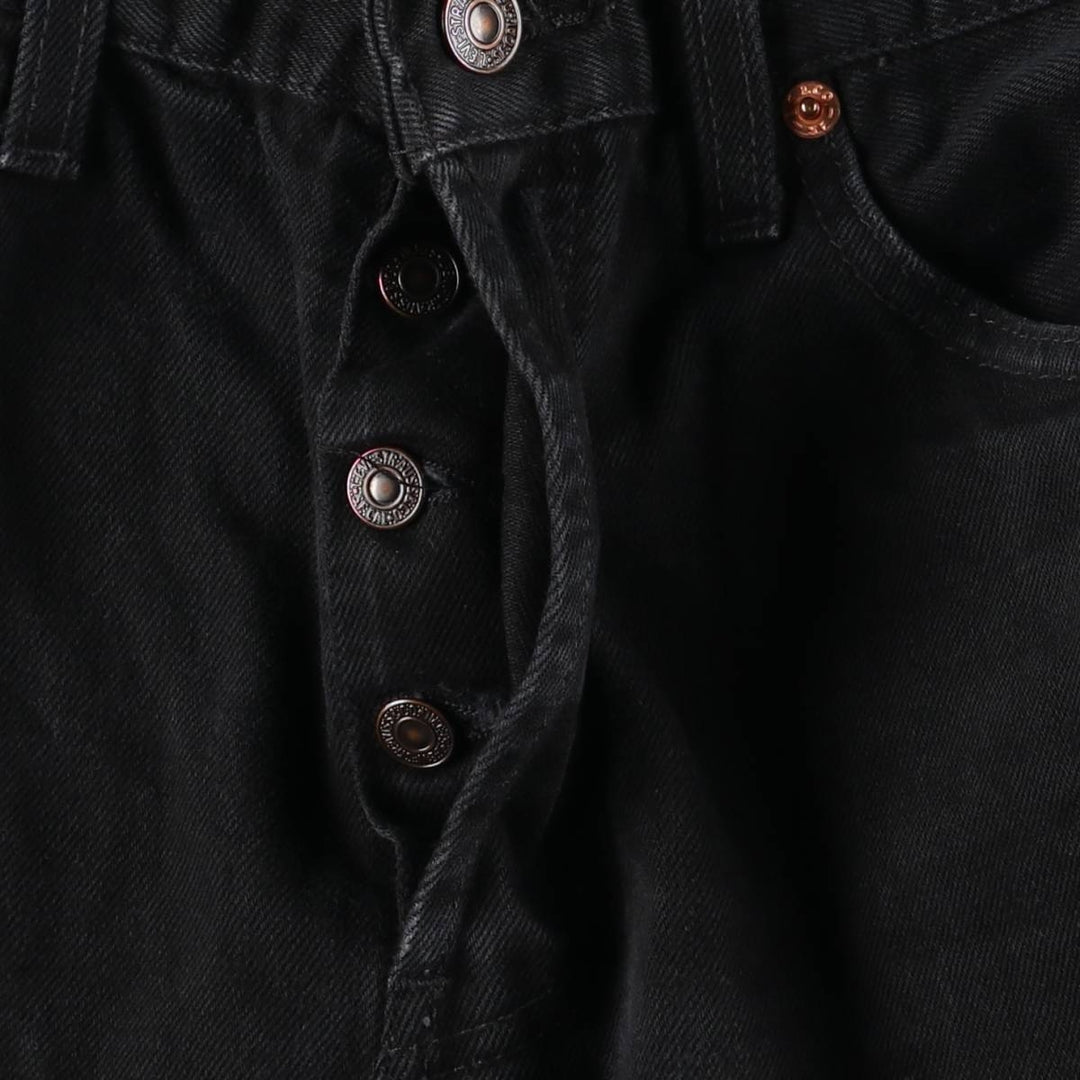 00'S Levi's 00535-0485 Black Denim Tapered Denim Pants Men's W30 equivalent cotton black type Vintage Second Hand