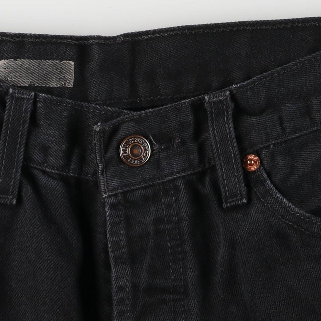 00'S Levi's 00535-0485 Black Denim Tapered Denim Pants Men's W30 equivalent cotton black type Vintage Second Hand