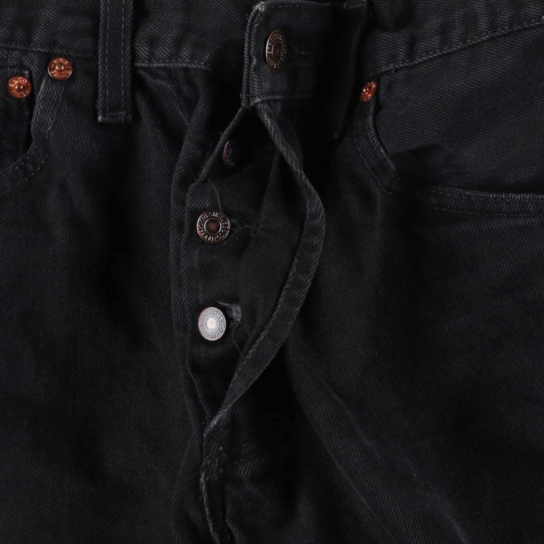 00'S Levi's 00535-0485 Black Denim Tapered Denim Pants Men's W30 equivalent cotton black type Vintage Second Hand