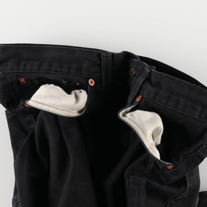 00'S Levi's 00535-0485 Black Denim Tapered Denim Pants Men's W30 equivalent cotton black type Vintage Second Hand