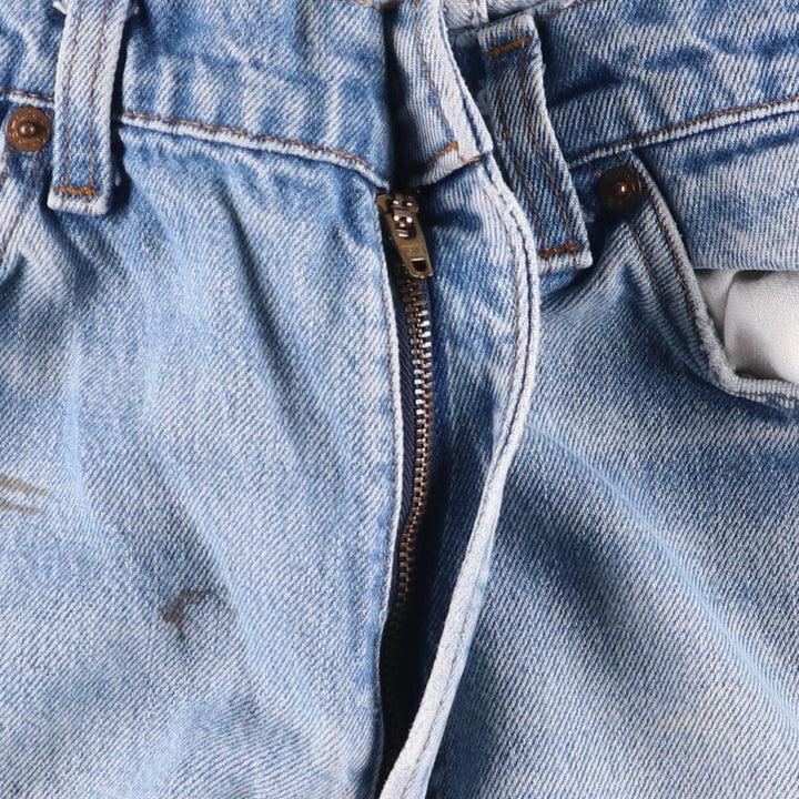 80'S Levi's 20505-0217 Painted Orange Tab Tapered Denim Pants Made in USA Men's W35 Vintage unclear blue type Vintage Second Hand