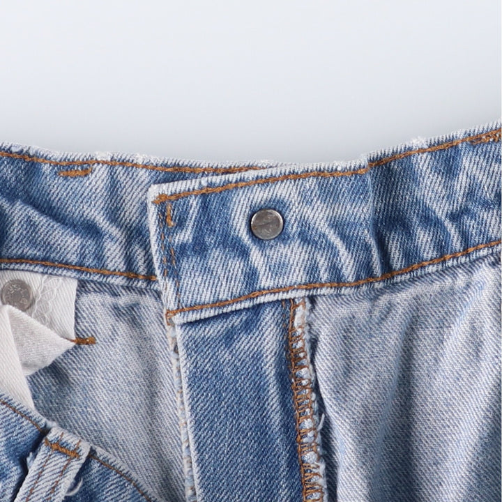 80'S Levi's 20505-0217 Painted Orange Tab Tapered Denim Pants Made in USA Men's W35 Vintage unclear blue type Vintage Second Hand