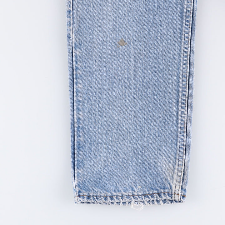 80'S Levi's 20505-0217 Painted Orange Tab Tapered Denim Pants Made in USA Men's W35 Vintage unclear blue type Vintage Second Hand