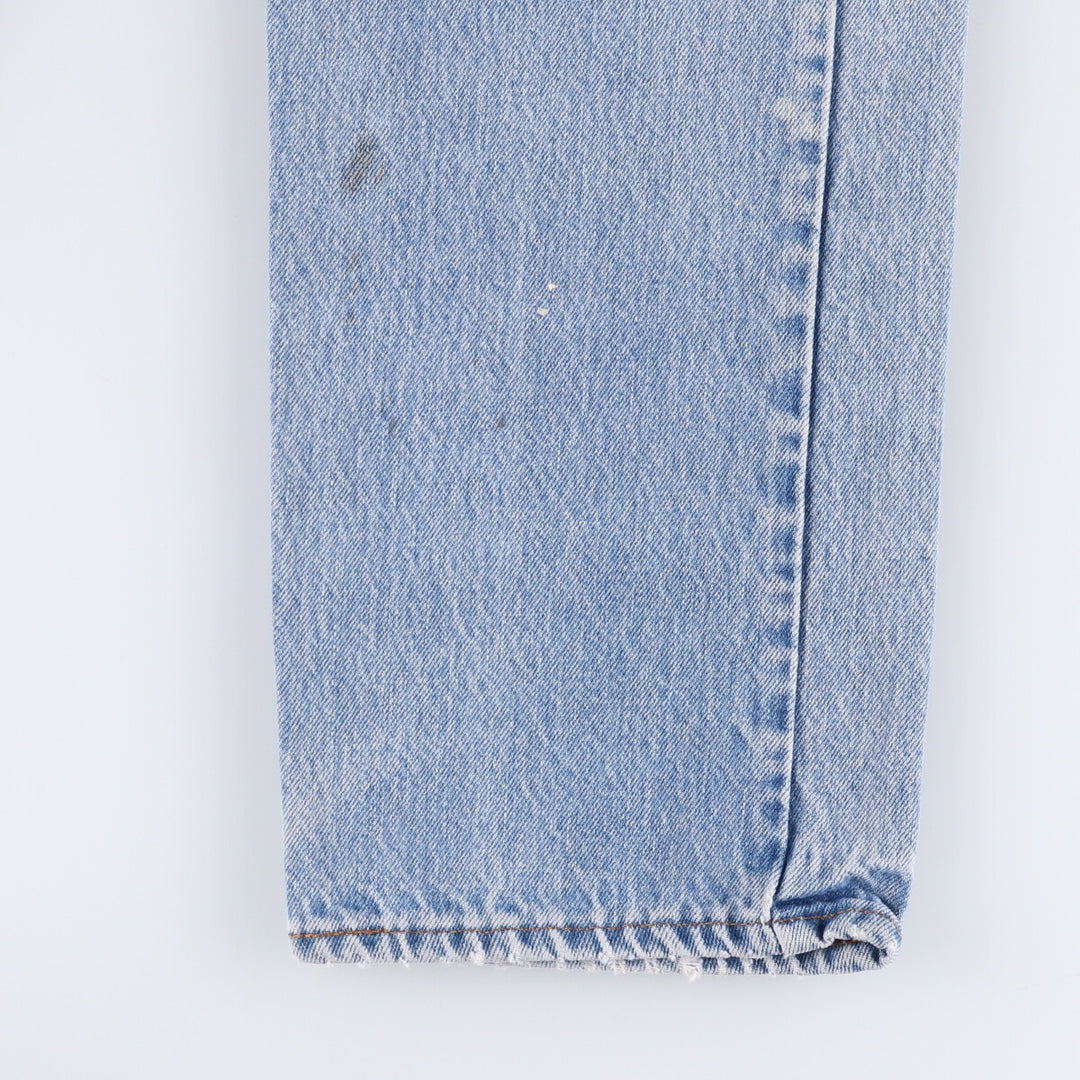 80'S Levi's 20505-0217 Painted Orange Tab Tapered Denim Pants Made in USA Men's W35 Vintage unclear blue type Vintage Second Hand