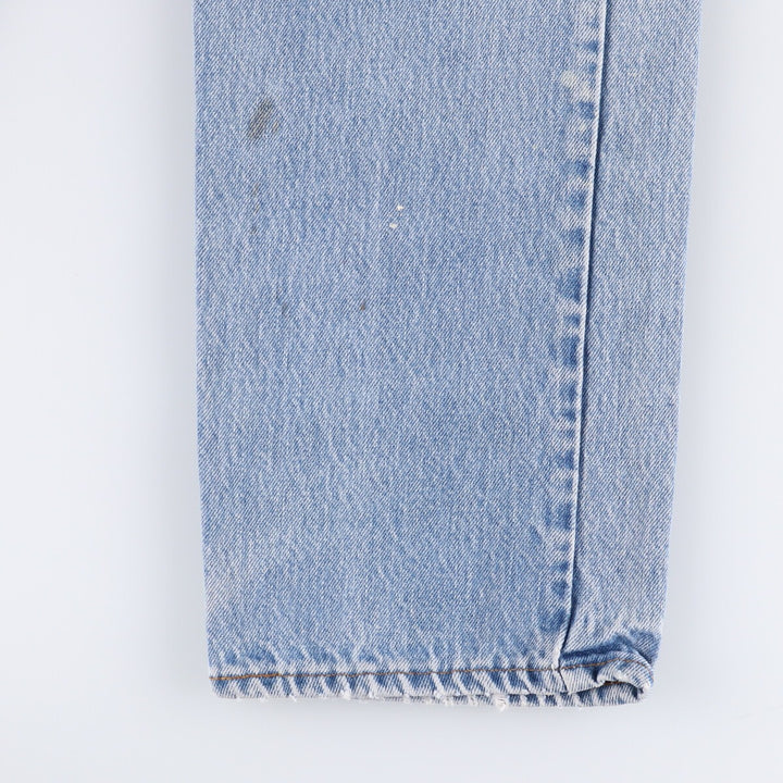 80'S Levi's 20505-0217 Painted Orange Tab Tapered Denim Pants Made in USA Men's W35 Vintage unclear blue type Vintage Second Hand