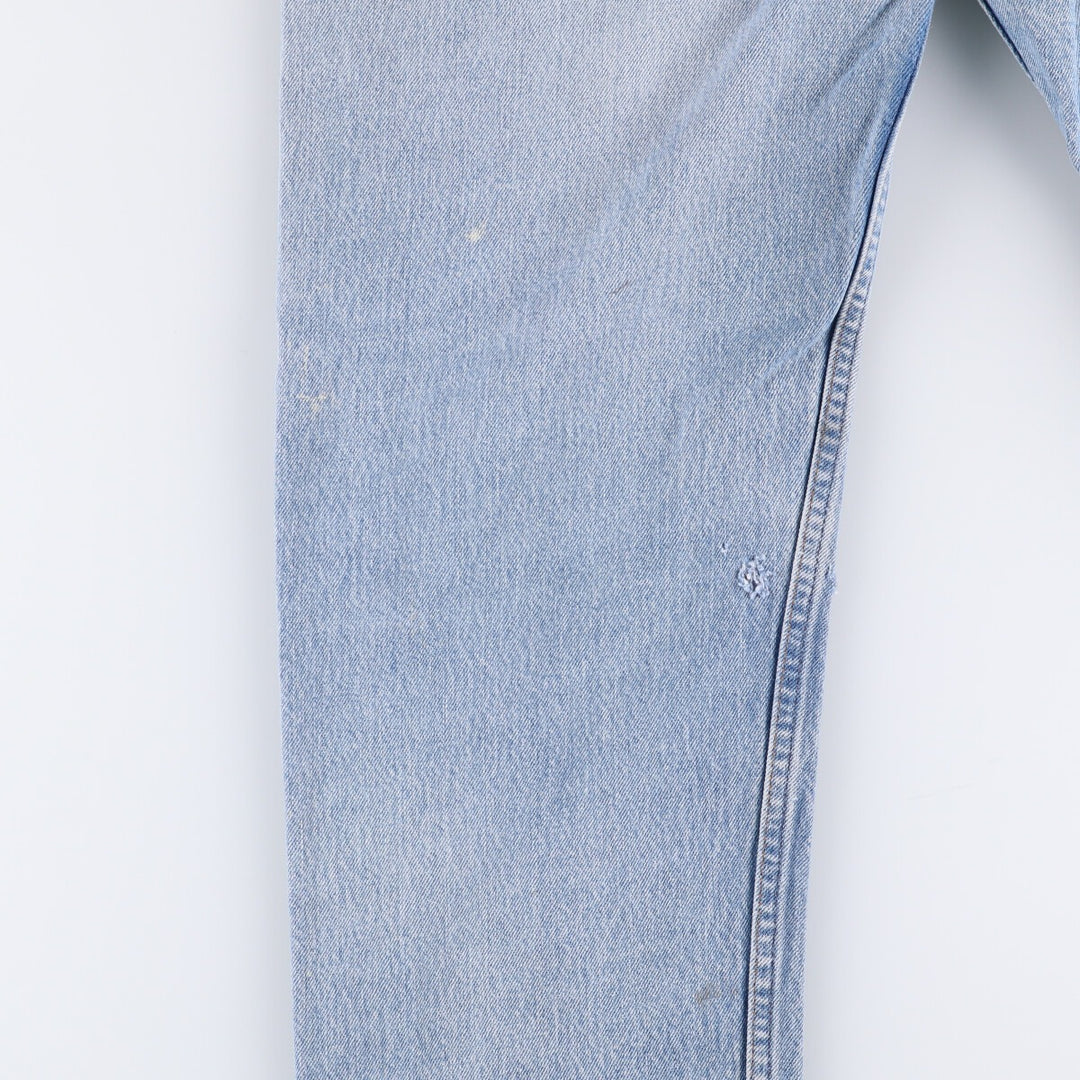 80'S Levi's 20505-0217 Painted Orange Tab Tapered Denim Pants Made in USA Men's W35 Vintage unclear blue type Vintage Second Hand