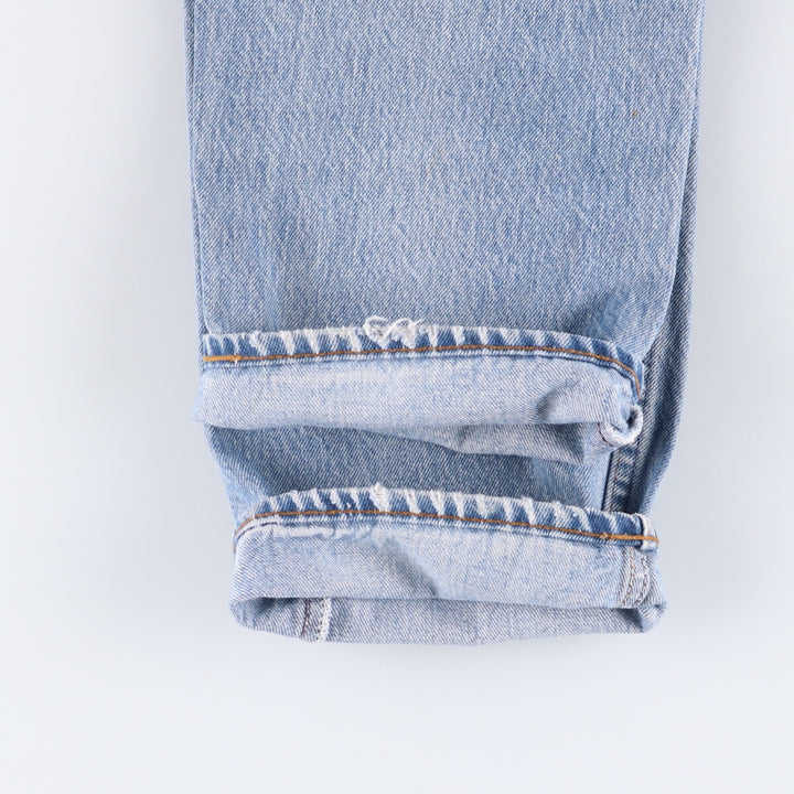 80'S Levi's 20505-0217 Painted Orange Tab Tapered Denim Pants Made in USA Men's W35 Vintage unclear blue type Vintage Second Hand