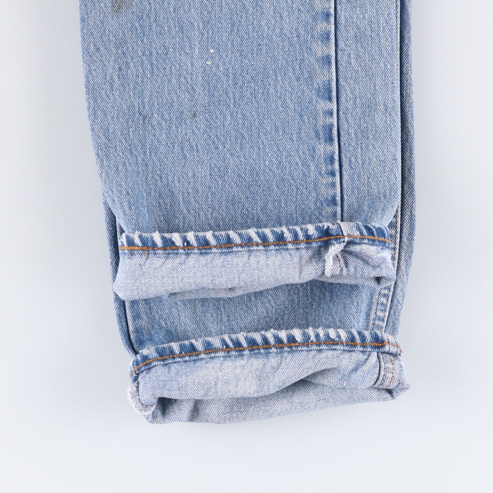 80'S Levi's 20505-0217 Painted Orange Tab Tapered Denim Pants Made in USA Men's W35 Vintage unclear blue type Vintage Second Hand
