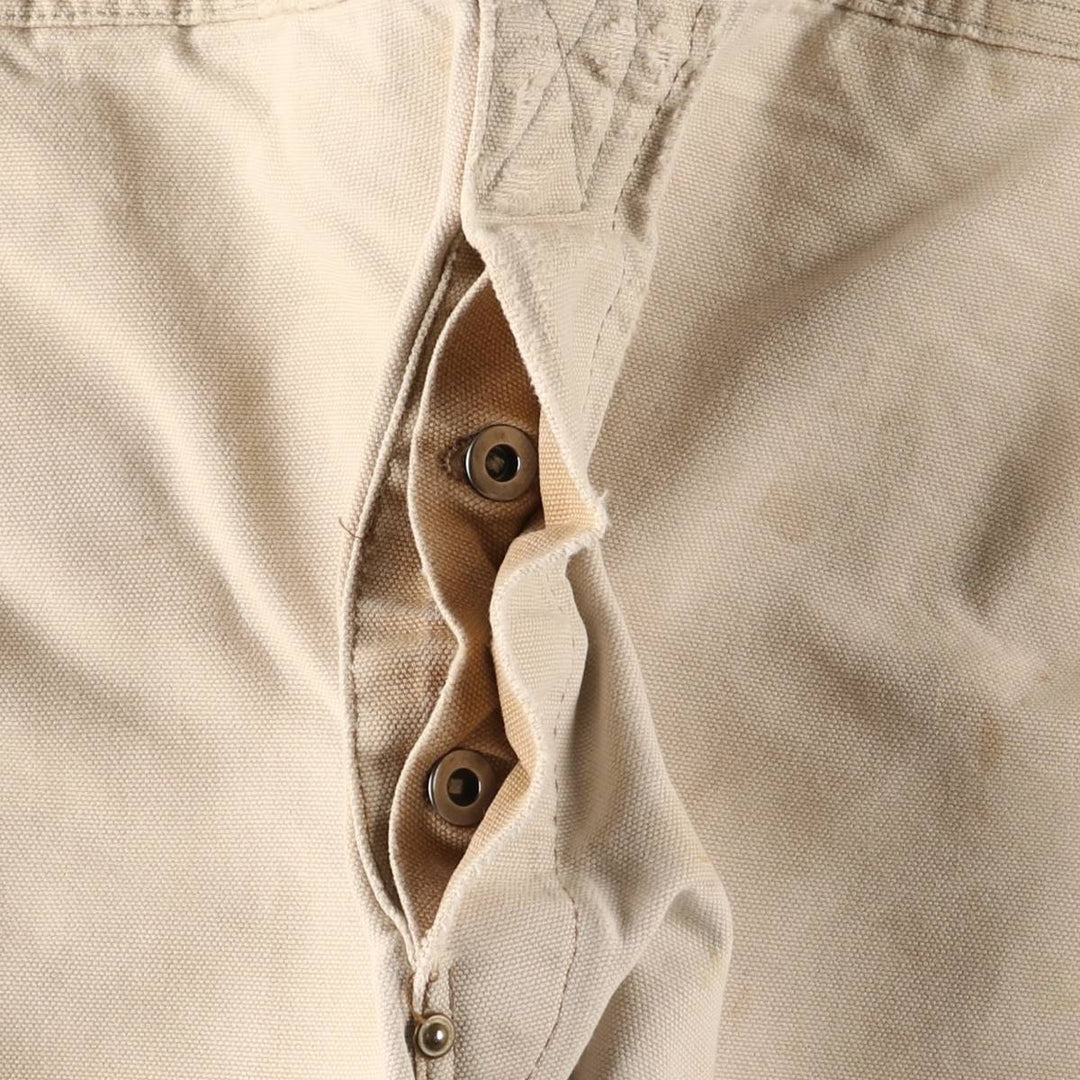 Carhartt Double Knee Duck Overalls, Made in USA, Men's, W37 equivalent cotton Beige type Vintage Second Hand