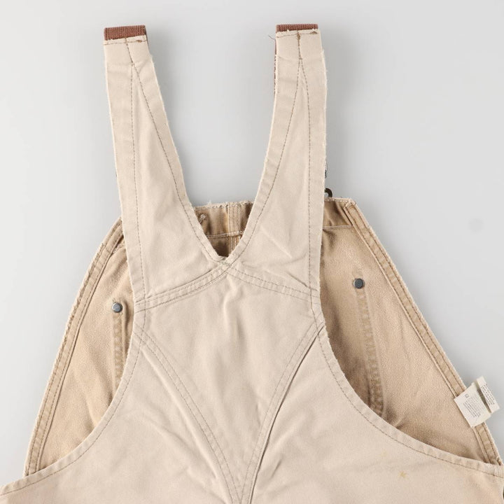 Carhartt Double Knee Duck Overalls, Made in USA, Men's, W37 equivalent cotton Beige type Vintage Second Hand