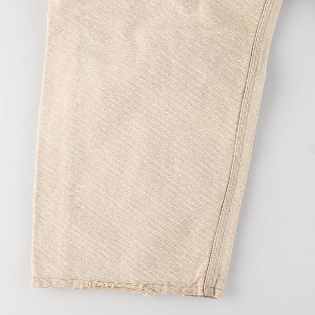 Carhartt Double Knee Duck Overalls, Made in USA, Men's, W37 equivalent cotton Beige type Vintage Second Hand