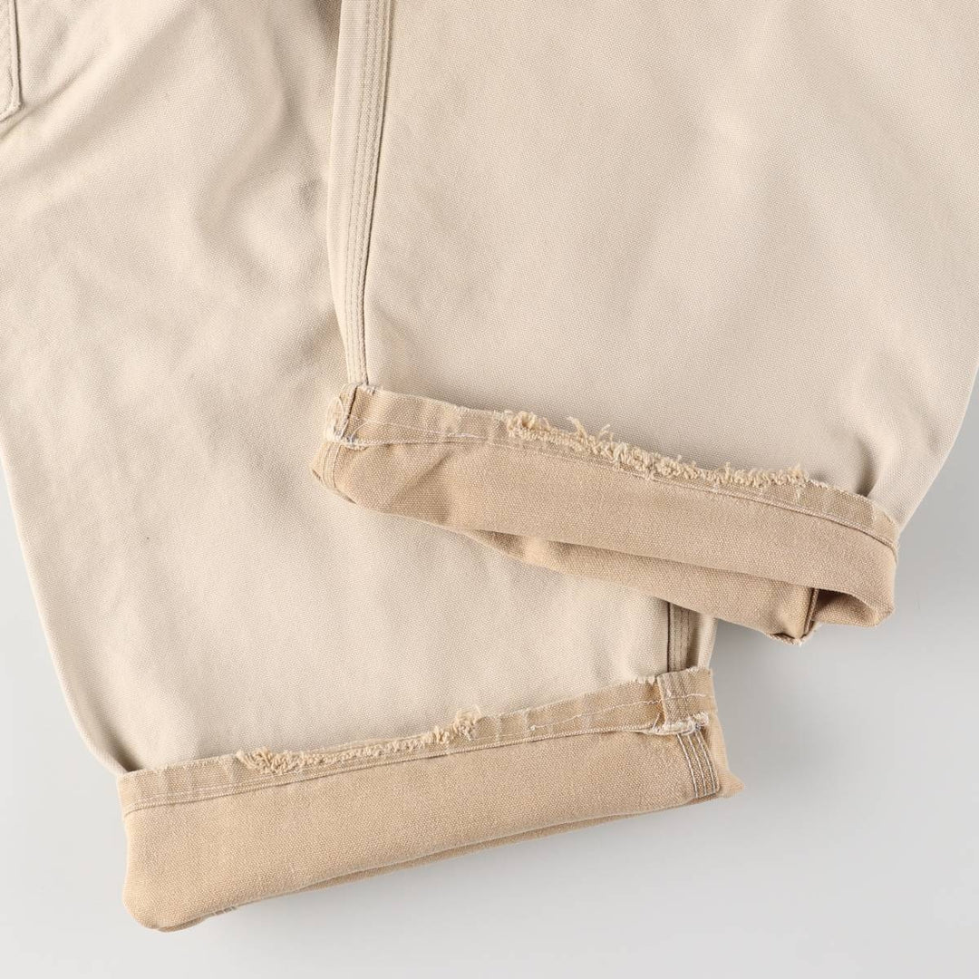 Carhartt Double Knee Duck Overalls, Made in USA, Men's, W37 equivalent cotton Beige type Vintage Second Hand