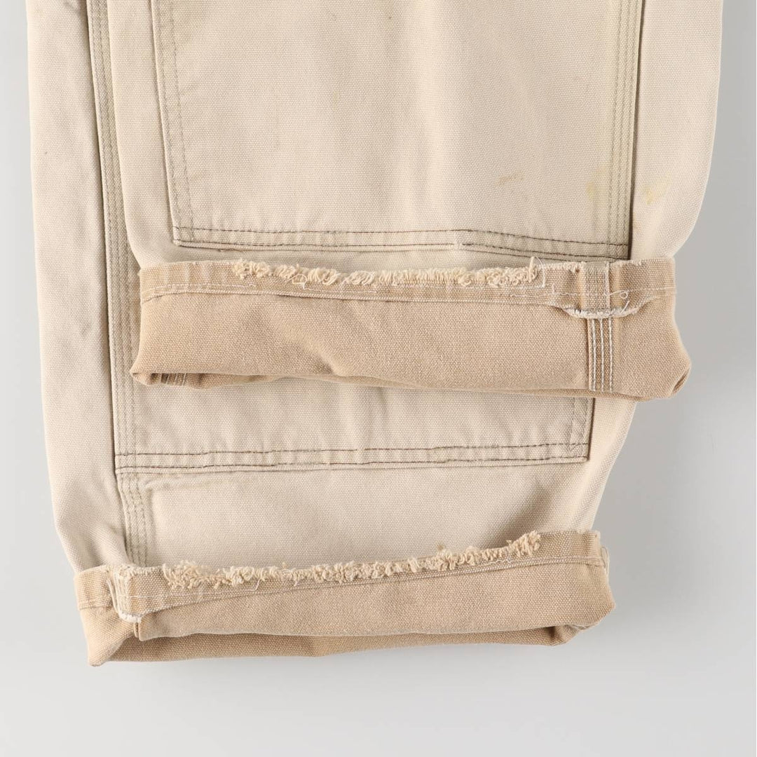 Carhartt Double Knee Duck Overalls, Made in USA, Men's, W37 equivalent cotton Beige type Vintage Second Hand
