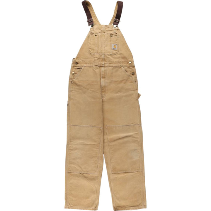 Carhartt Double Knee Duck Overalls for Men (W37 equivalent) unclear ocher yellow type Vintage Second Hand