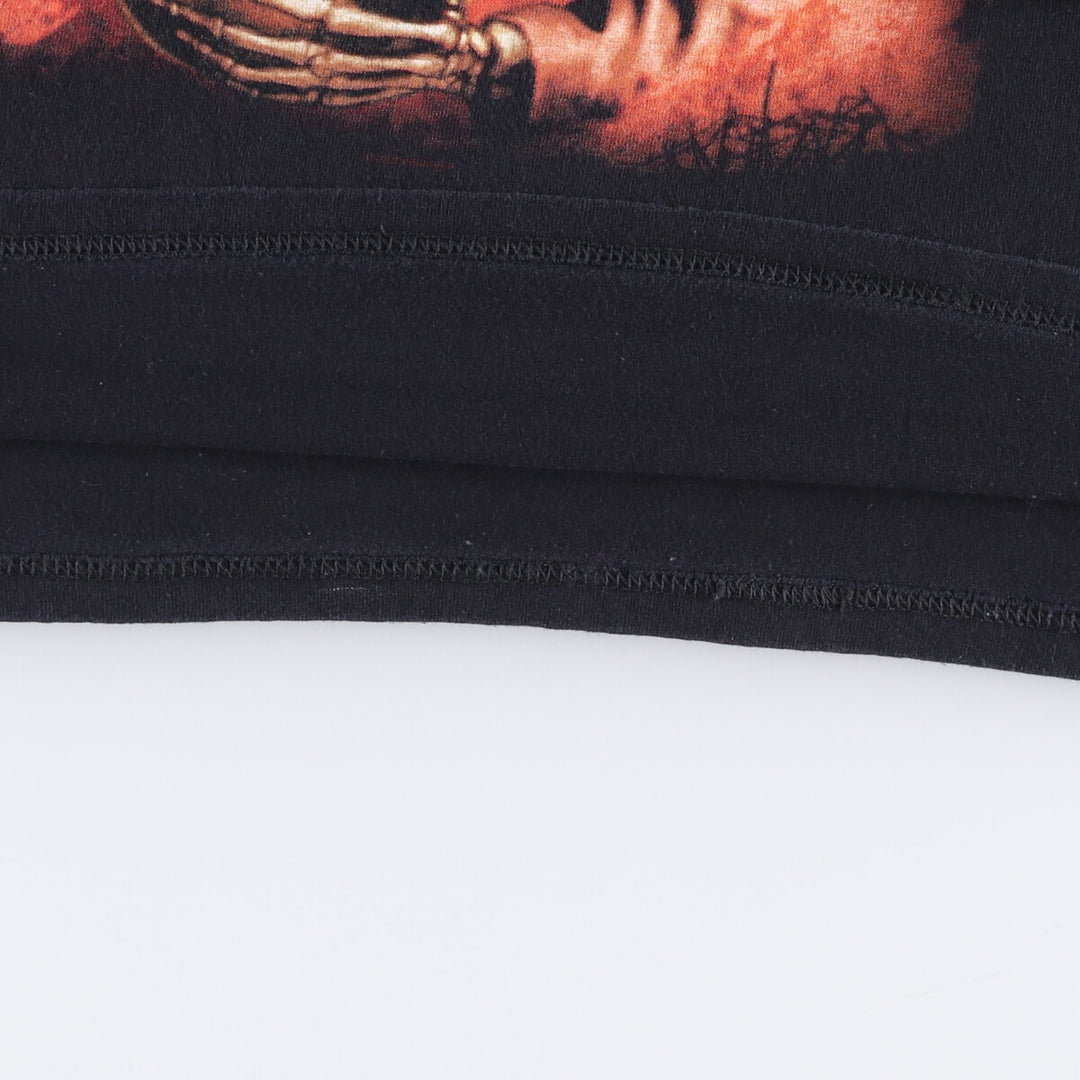 Anvil MEGADETH Skull Pattern Band T-shirt, Men's M size cotton black type Vintage Second Hand