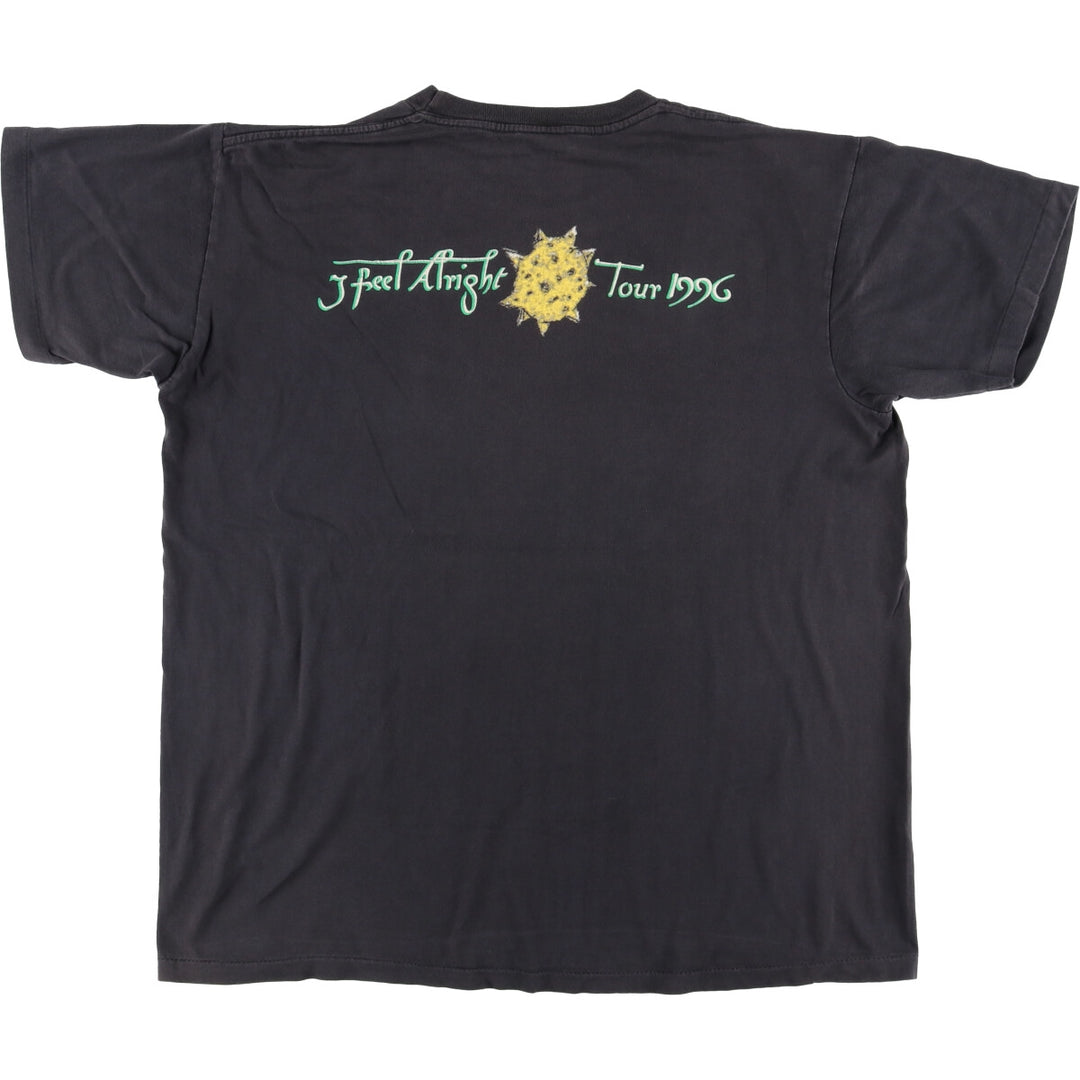WINTER LAND STEVE EARLE Band T-shirt, Made in USA, Men's XL cotton Charcoal Vintage Second Hand