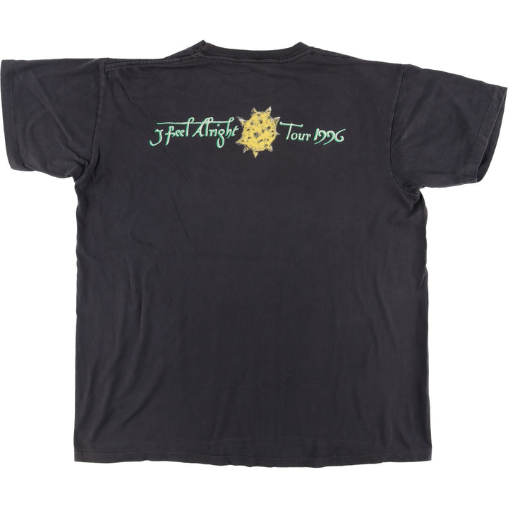 WINTER LAND STEVE EARLE Band T-shirt, Made in USA, Men's XL cotton Charcoal Vintage Second Hand