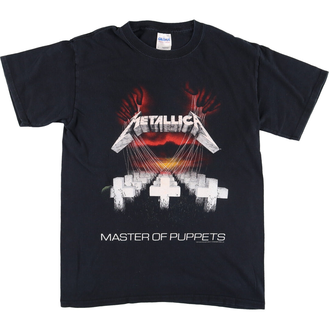 Gildan Metallica Band T-Shirt, Men's Size S, Double-sided Print cotton black type Vintage Second Hand