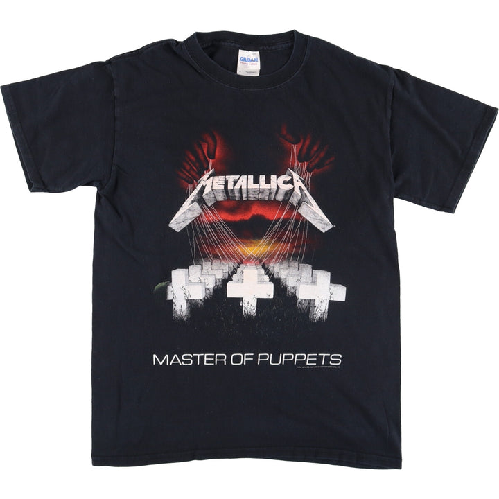 Gildan Metallica Band T-Shirt, Men's Size S, Double-sided Print cotton black type Vintage Second Hand