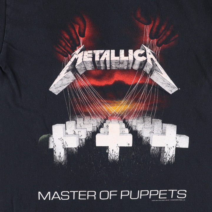 Gildan Metallica Band T-Shirt, Men's Size S, Double-sided Print cotton black type Vintage Second Hand