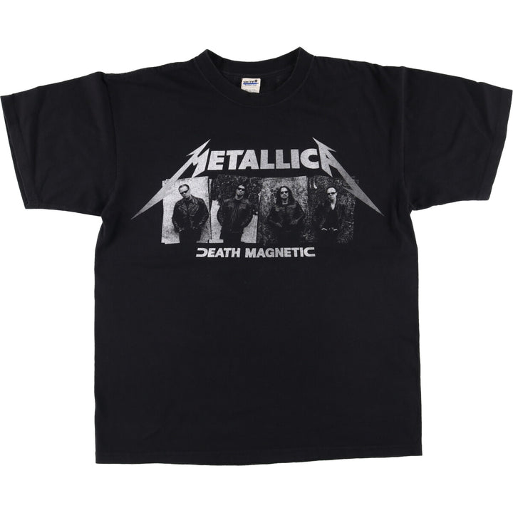 Anvil METALLICA Band T-Shirt Band TL Men's L size cotton black type Vintage Second Hand