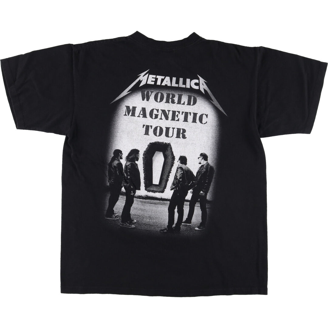 Anvil METALLICA Band T-Shirt Band TL Men's L size cotton black type Vintage Second Hand