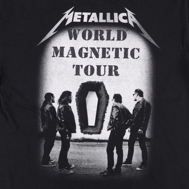Anvil METALLICA Band T-Shirt Band TL Men's L size cotton black type Vintage Second Hand