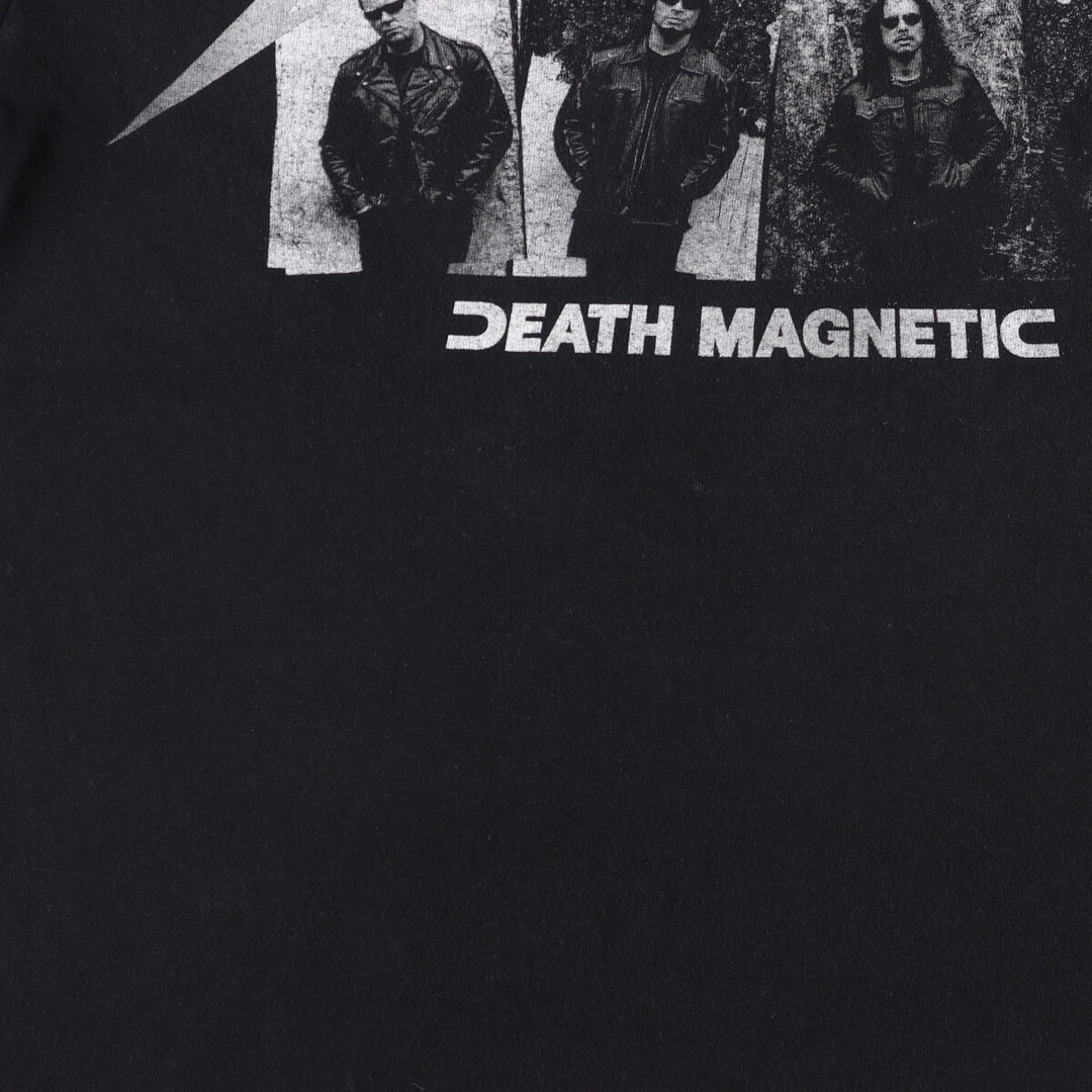 Anvil METALLICA Band T-Shirt Band TL Men's L size cotton black type Vintage Second Hand