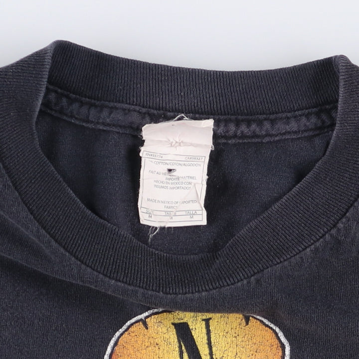 ALSTYLE GUNS N' ROSES Skull Pattern Band T-shirt, Men's M size cotton black type Vintage Second Hand