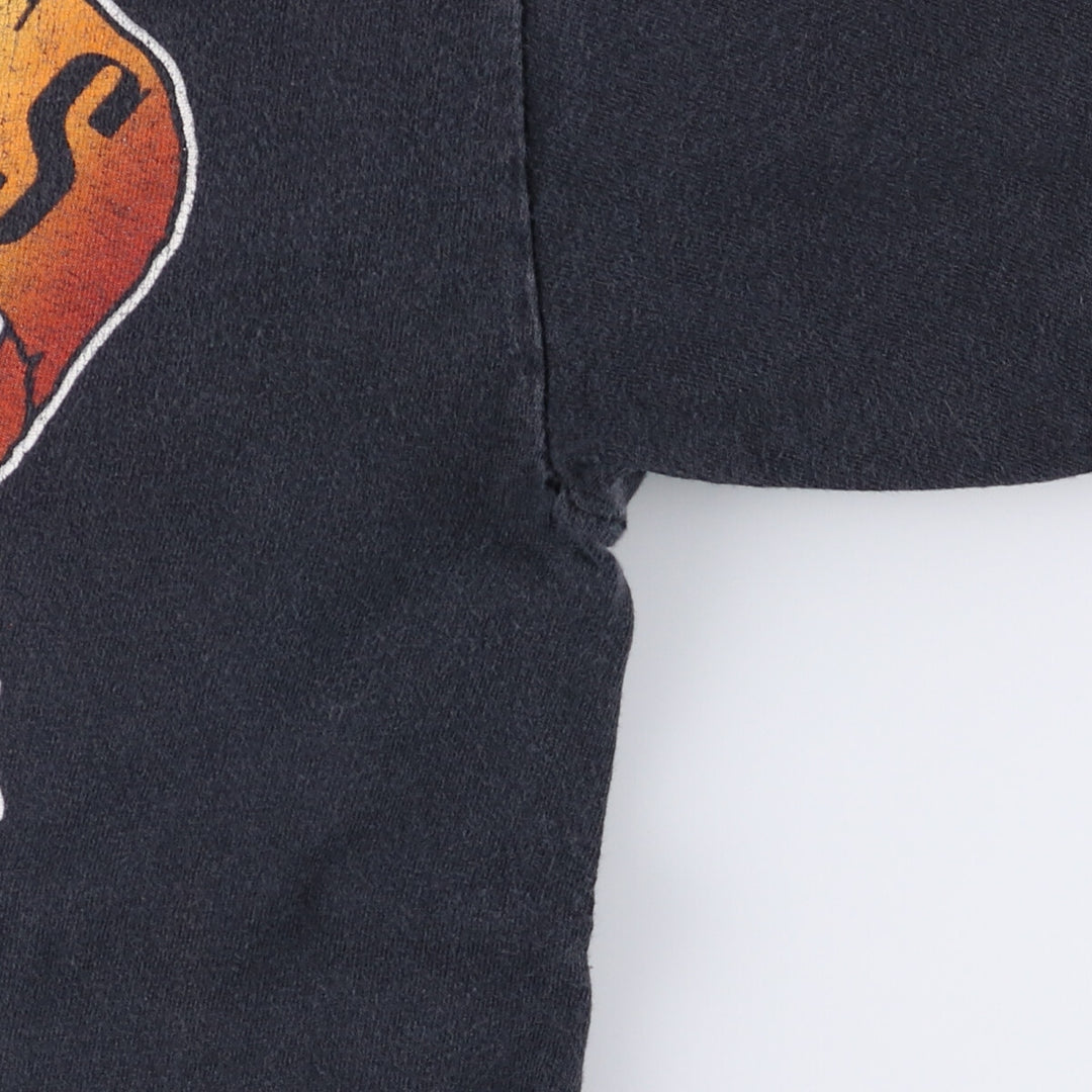 ALSTYLE GUNS N' ROSES Skull Pattern Band T-shirt, Men's M size cotton black type Vintage Second Hand