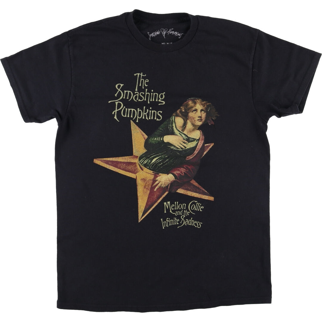 THE SMASHING PUMPKINS Smashing Pumpkins Band T-shirt Band T Men's M equivalent cotton black type Vintage Second Hand