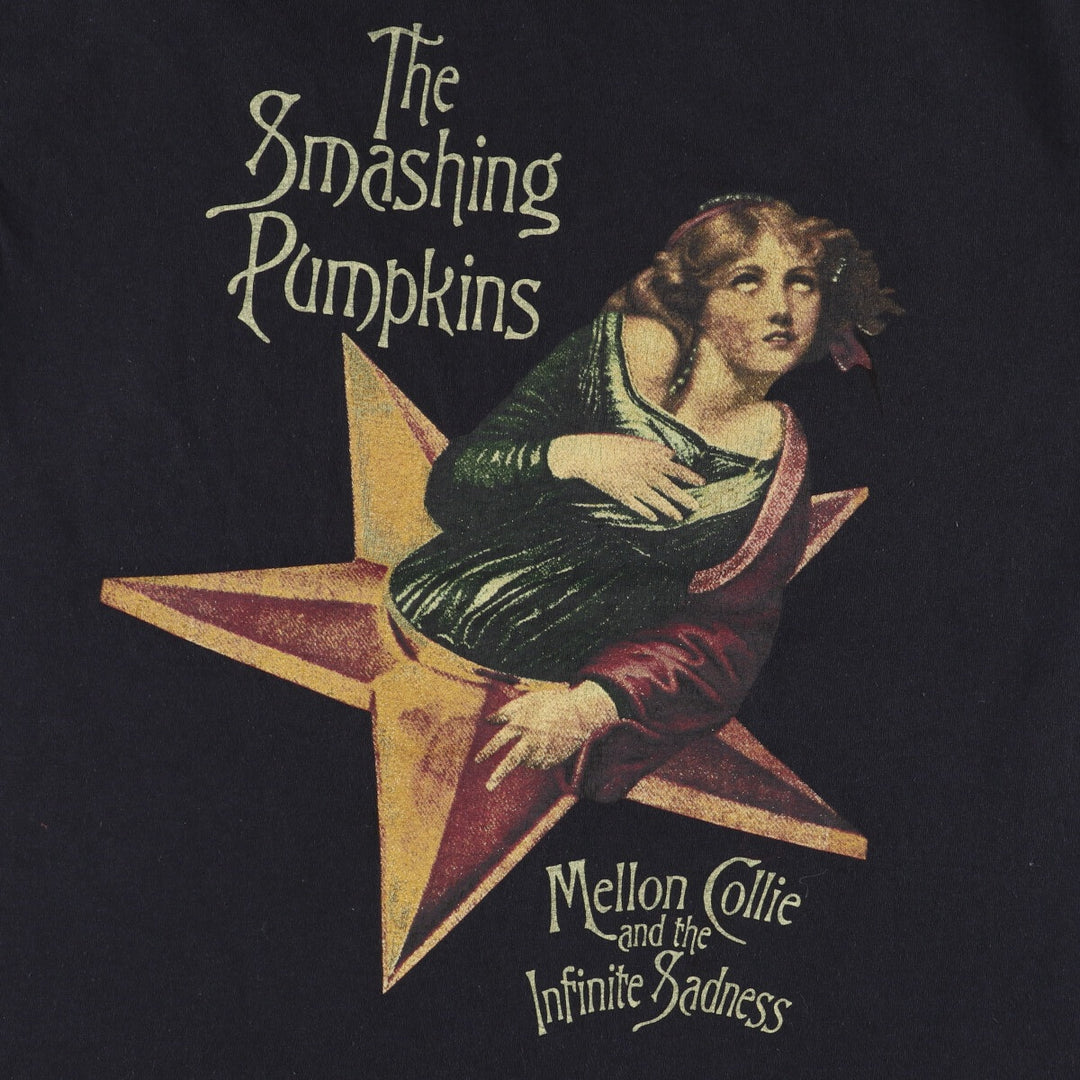 THE SMASHING PUMPKINS Smashing Pumpkins Band T-shirt Band T Men's M equivalent cotton black type Vintage Second Hand