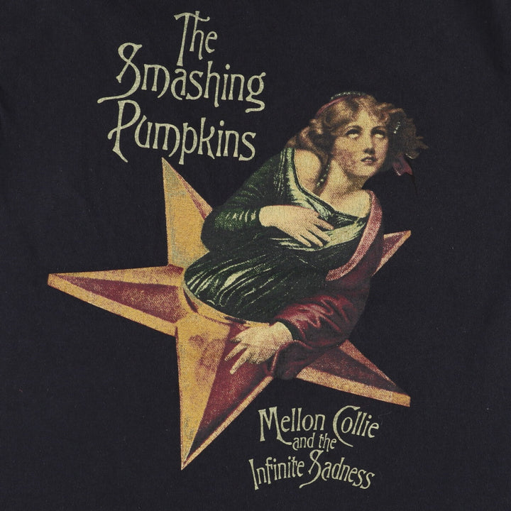 THE SMASHING PUMPKINS Smashing Pumpkins Band T-shirt Band T Men's M equivalent cotton black type Vintage Second Hand