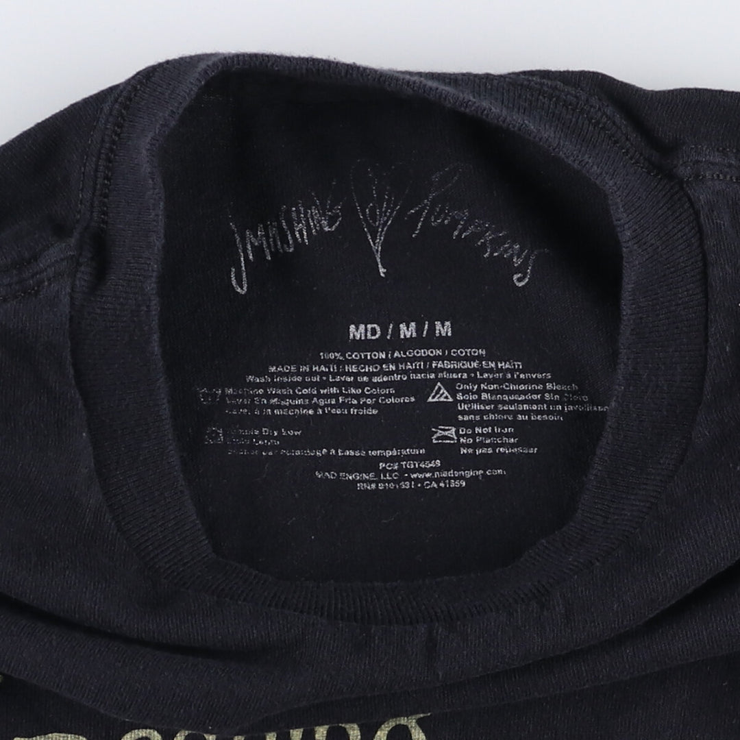 THE SMASHING PUMPKINS Smashing Pumpkins Band T-shirt Band T Men's M equivalent cotton black type Vintage Second Hand